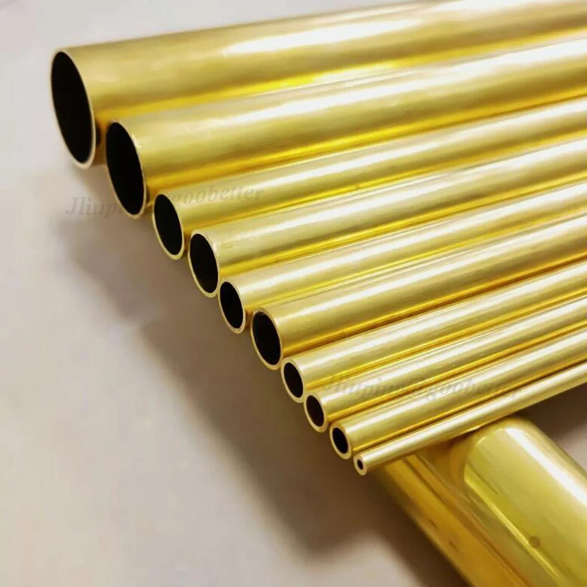 Brass Round Tube 300mm — 0.4mm Wall, OD 1.2–16mm | Hollow Tubing