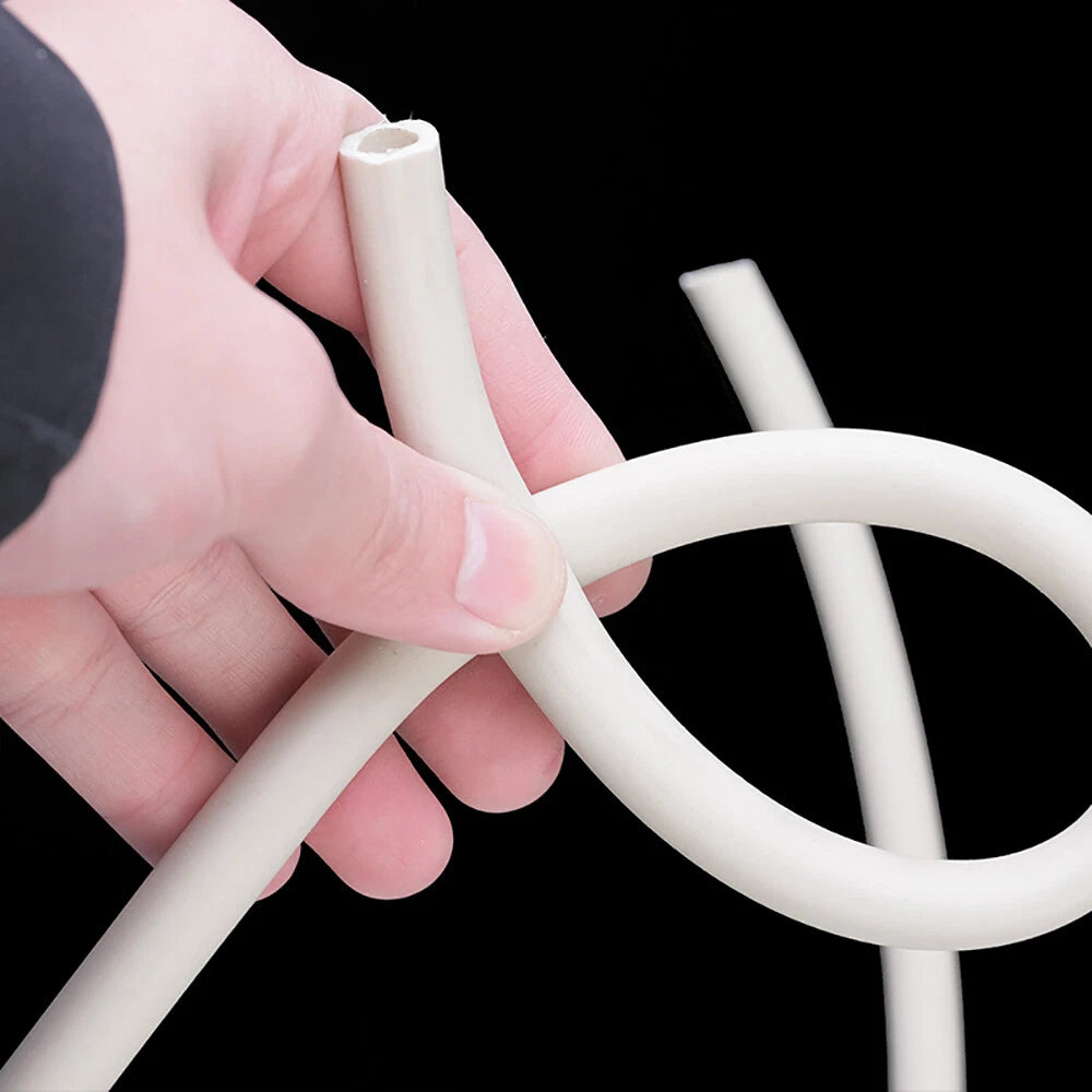 Flexible White Rubber Fuel Hose — Petrol, Diesel & Oil Pipe