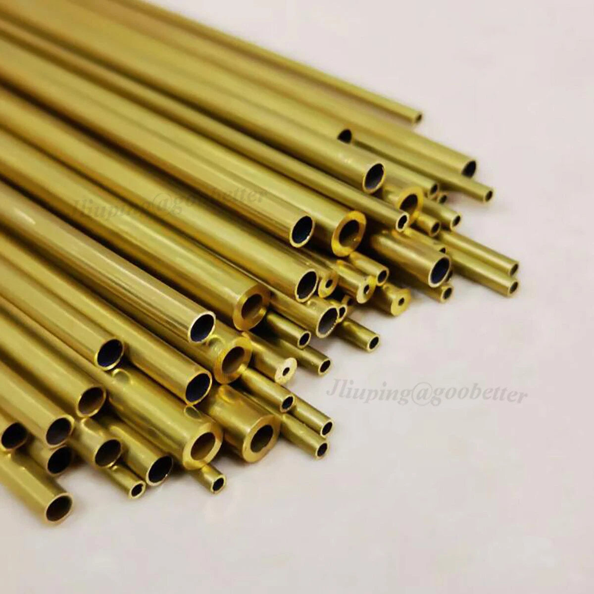 Brass Round Tube — 1mm to 9mm OD, Multiple Wall Thicknesses, 300mm Length