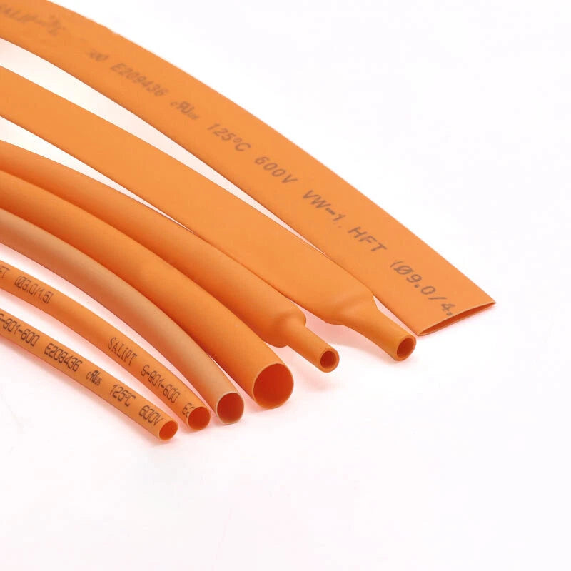 Heat Shrink Tubing 2:1 — φ1–50mm, 5 Colors, 1–10 Meter Rolls