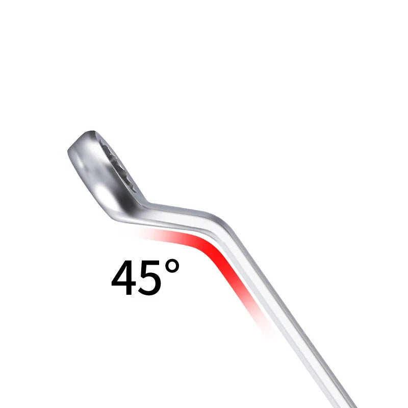 Ring Spanner Wrench High-Carbon Steel Metric Ring Deep Double Offset 5.5mm~36mm