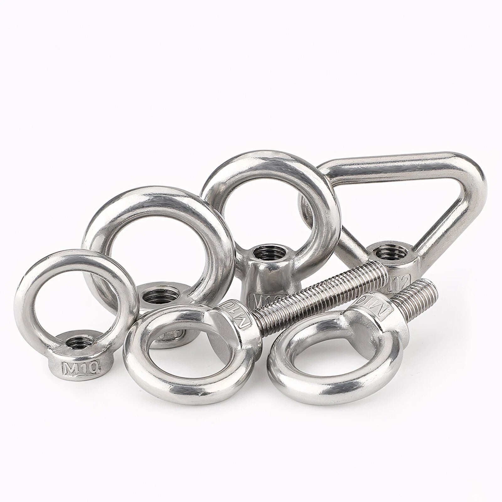 M3 M4 M5 M6 M8 M10 M12 TO M24 LIFTING EYE NUTS & BOLTS A2-304 STAINLESS STEEL