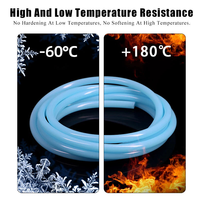 Food Grade Lake Blue Silicone Tube Beer Milk Hose Pipe Soft Rubber 4mm-6mm