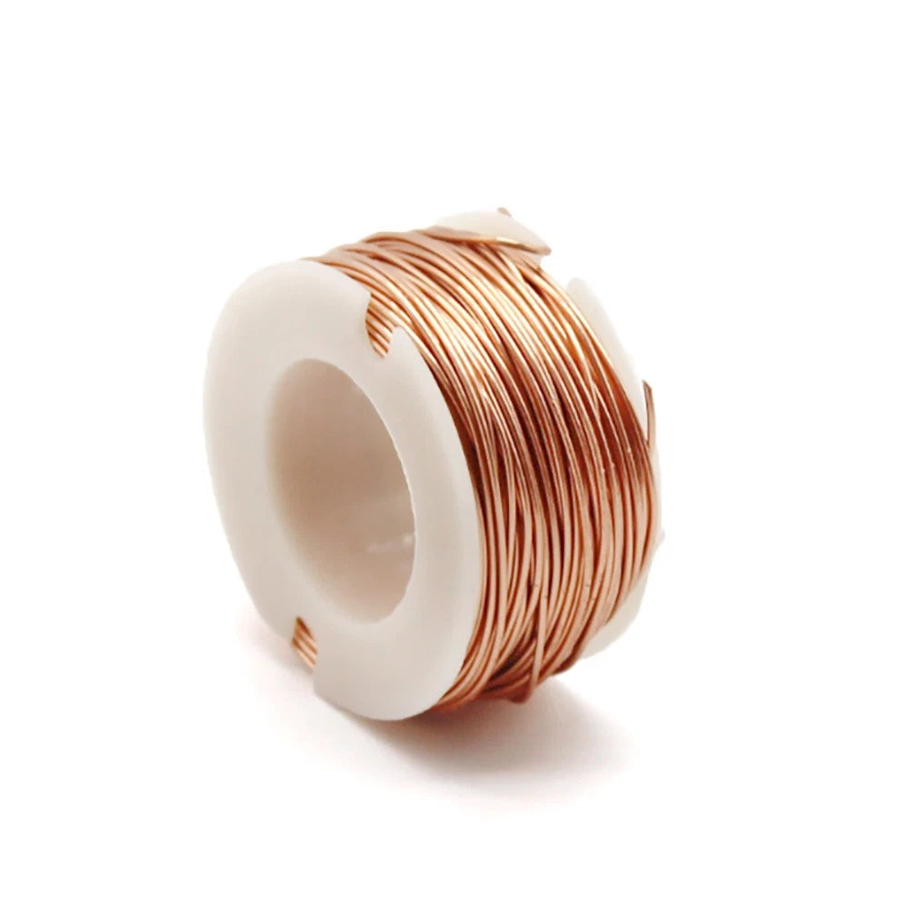 0.2mm 0.5mm 1mm Copper Wire Jewellery Solid Bare Round Craft Diy Uncoated Wire