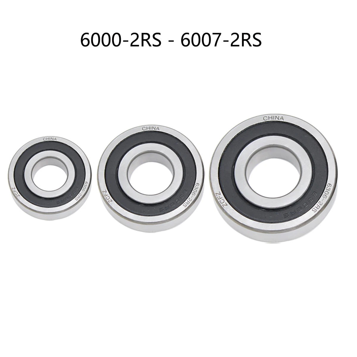 6000 6001 6002 6003 6004 6005 6006 2RS Rubber Sealed Ball Bearings All Sizes