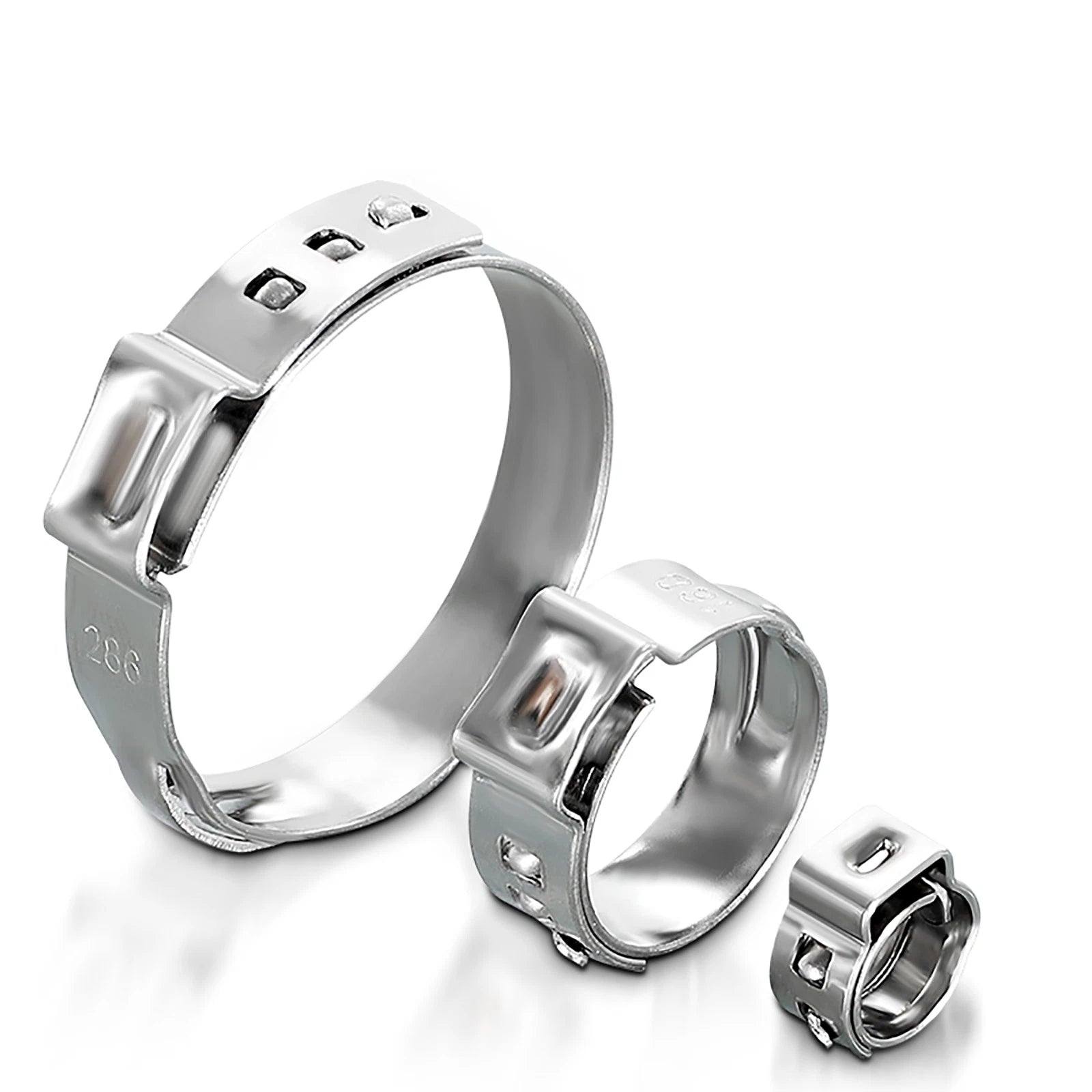 Single Ear O Clips Plus Mikalors 304 Stainless Steel Air Water Pipe Hose Clamps