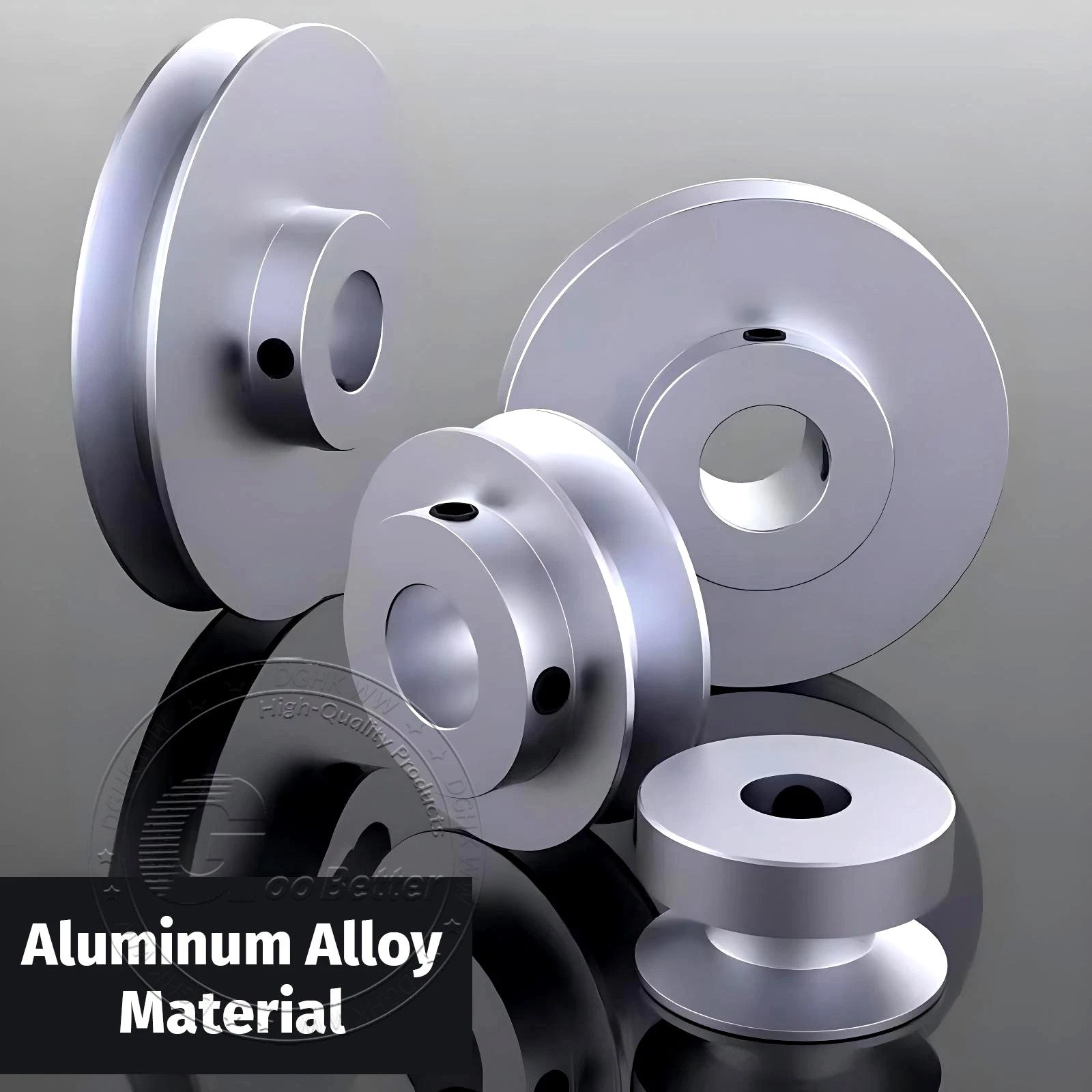 V-Groove Aluminum Drive Pulley For V-Belt Pulleys Groove 12.5mm OD 40mm-150mm