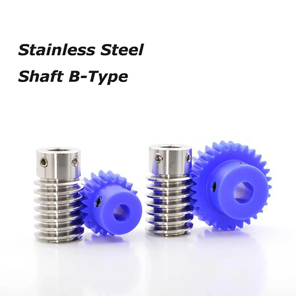 1 Modulus Plastic Nylon Worm Gear Wheel 10T-80T & A B L Steel Worm Gear Shaft