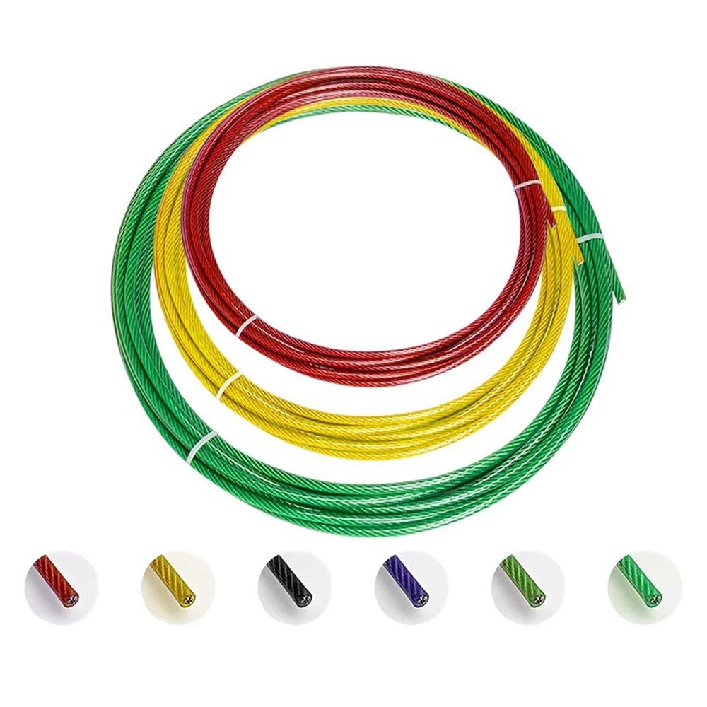 Stainless Steel Wire Rope Metal Cable Rigging 7x7 Pvc Plastic Coated 2,3,4,5,6mm