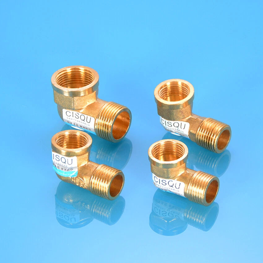Brass NPT Pipe Fittings – 1/2" & 3/4" Male Female Thread Adapter Connector