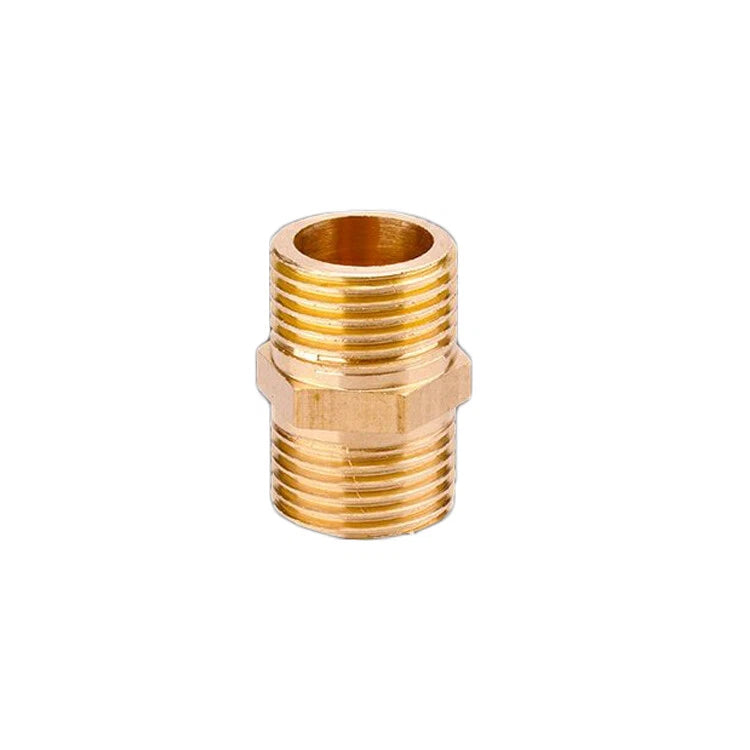 1/2" & 3/4" BSP Brass Pipe Fittings — Nipple, Elbow, Tee, Cross, Union, Plug & Bushing