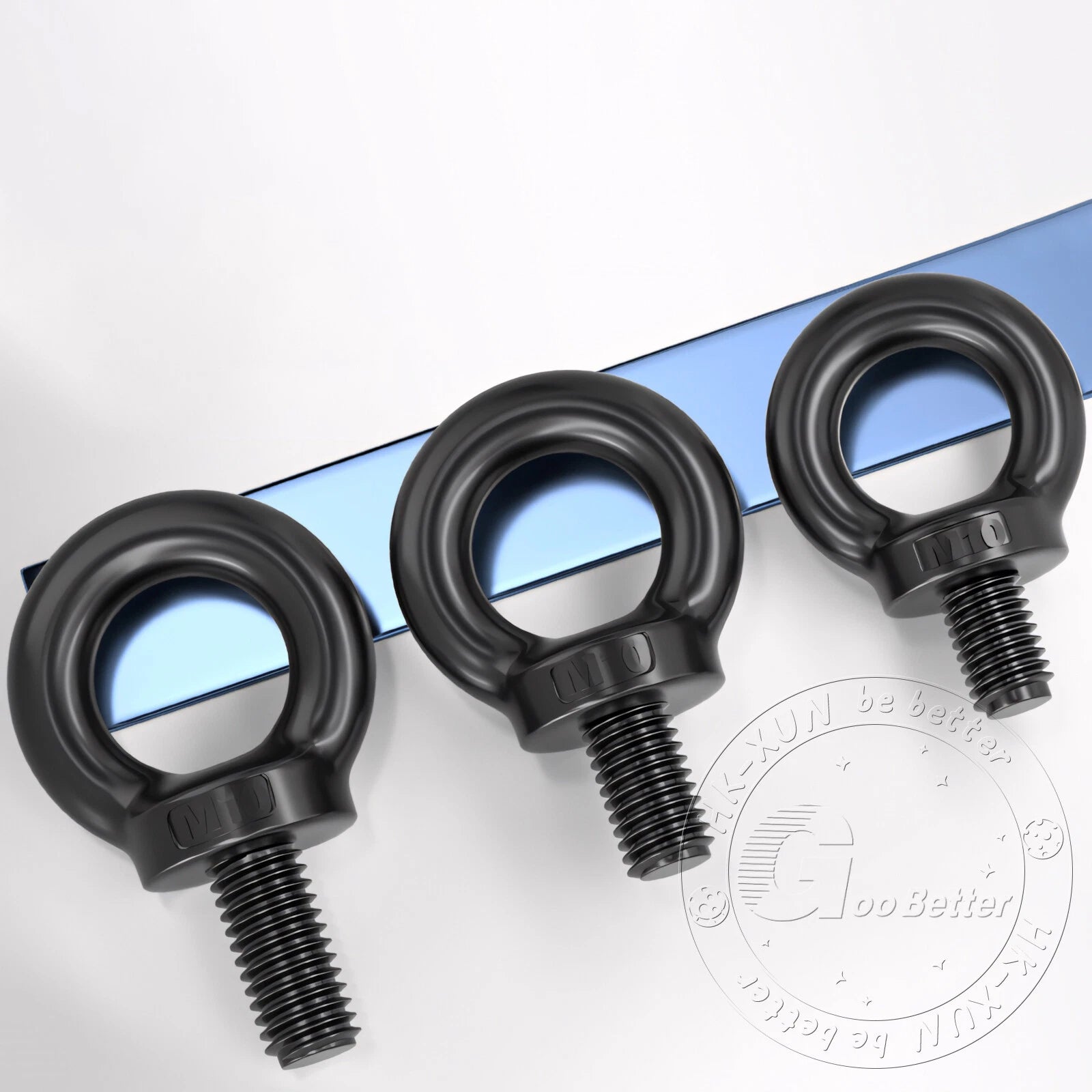 A2 304 Grade Black Stainless Steel Lifting Eye Nuts-Bolts M3 M4 M5 M6 M8 - M24