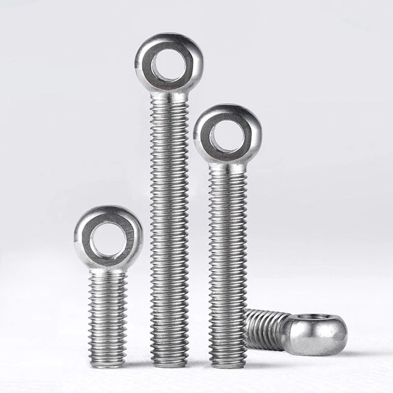 304 Stainless Steel Forged Eye Bolt Ring M10 M12 M14 – Full & Partial Thread, Catenary Hanging Screw - HomeDIYer