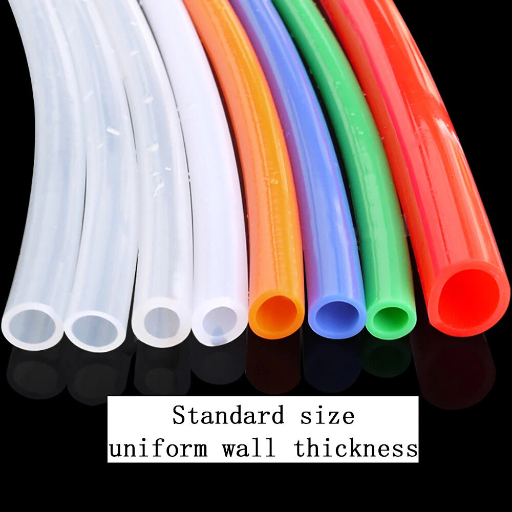 Food Grade Silicone Vacuum Hose Tube — Flexible Rubber Pipe, Multiple Colors & Sizes