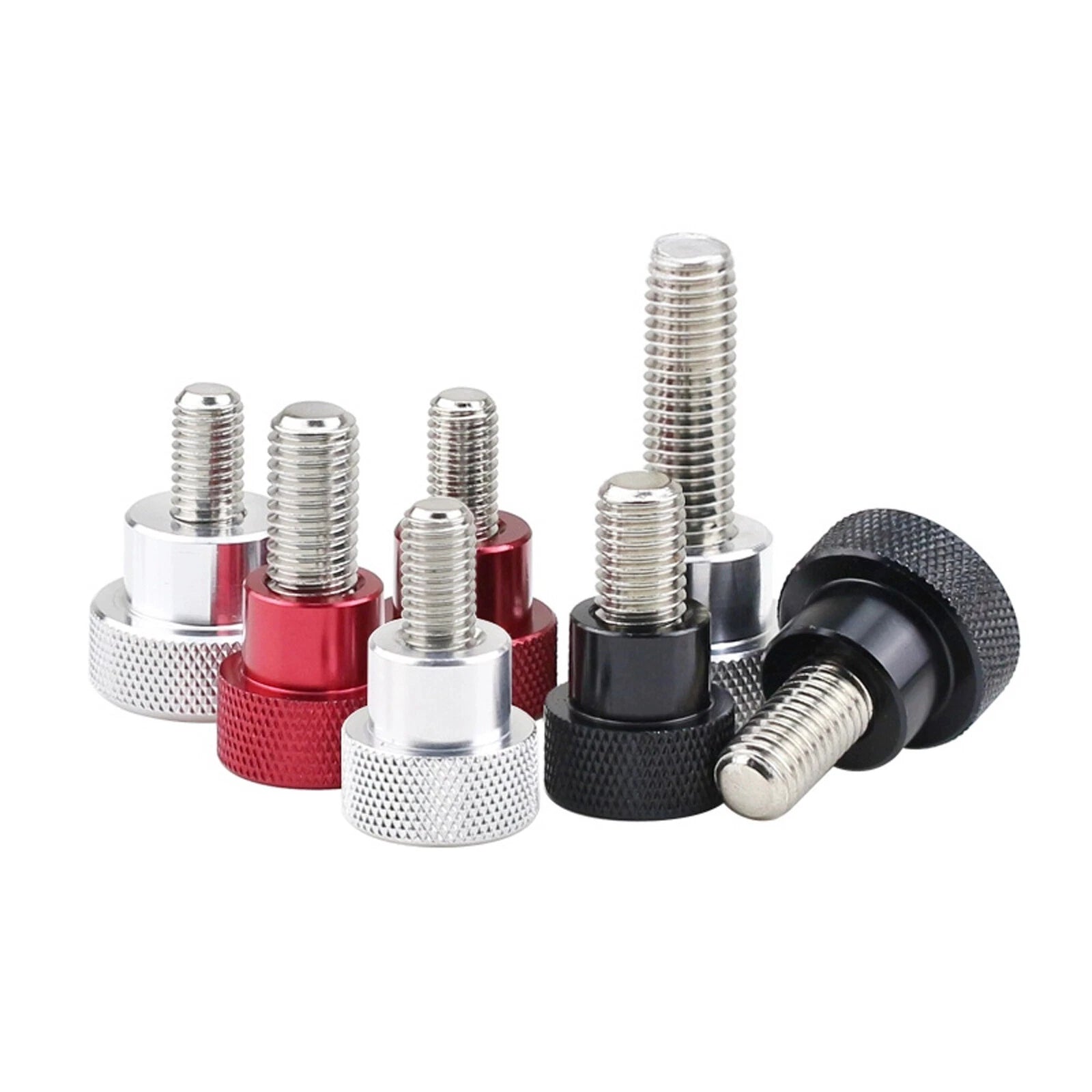 M8 M10 Knurled Thumb Screws Stainless Steel&Colour Aluminum Hand Grip Knob Bolts
