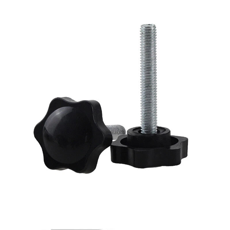 Thumb Screws Plastic Black clamping knob head Carbon Steel Bolts M5 M6 M8 M10
