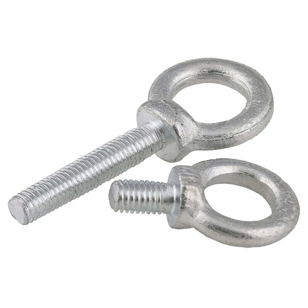 Metric Eye Bolts M6–M20 Lifting Ring Screws | Zinc Plated Carbon Steel