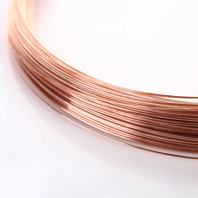 Pure Copper Round Solid Bare Wire 3mm 3.5mm 4mm 4.5mm 5mm Craft DIY