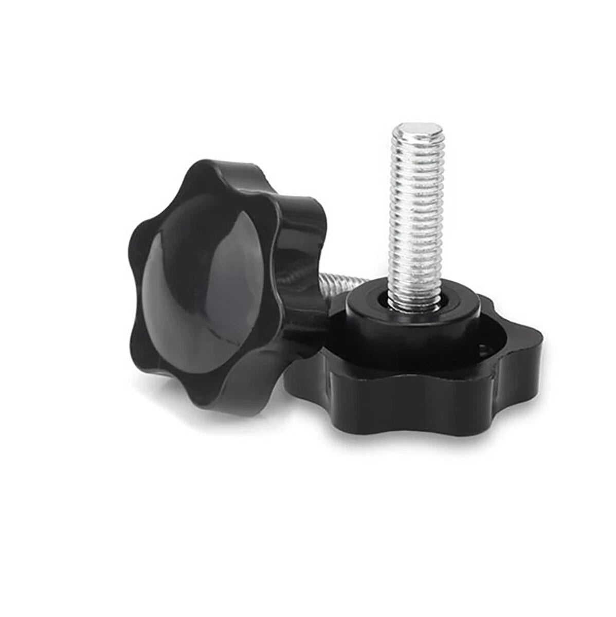M5 M6 M8 Thumb Screws Six-petal Flower Plastic Head 32# 32mm Hand Grip Knob Bolt