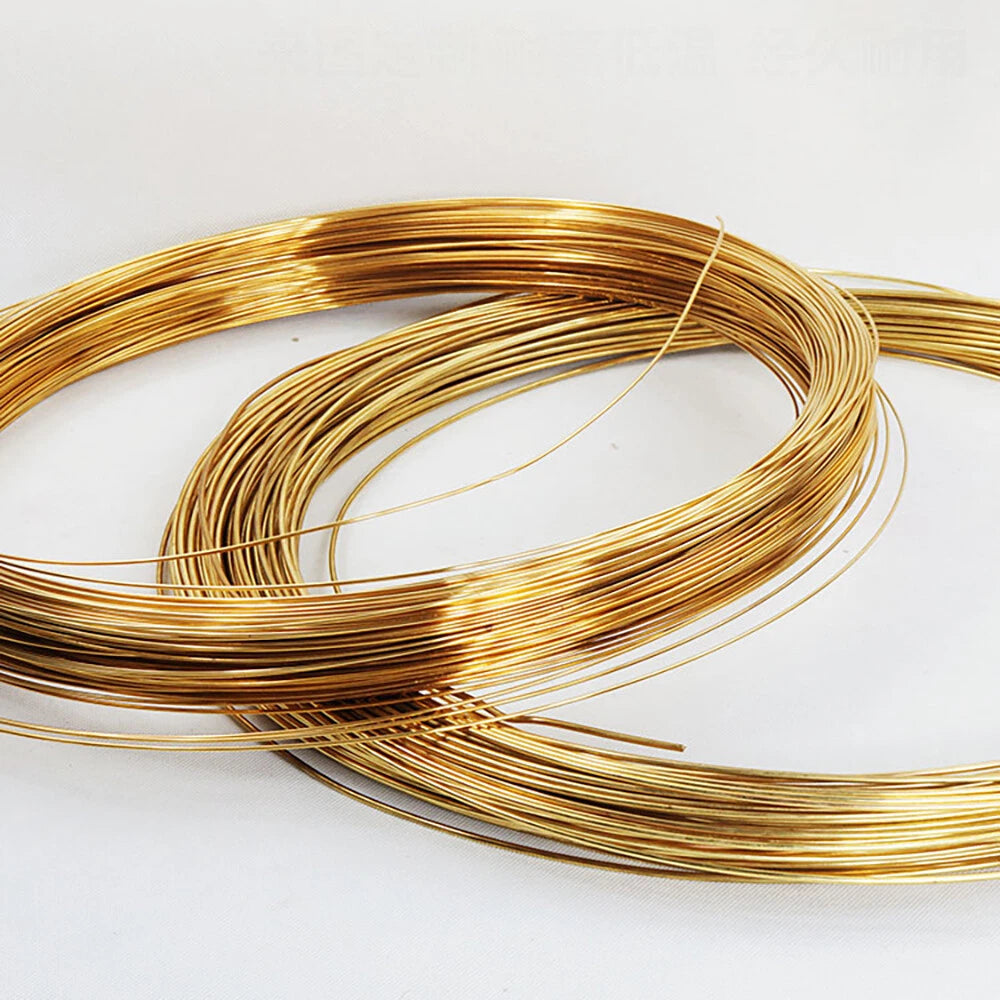 Brass round wire (Bare) 0.3mm 0.4mm 0.5mm 0.6mm 0.8mm to 5.0mm jewellery/craft