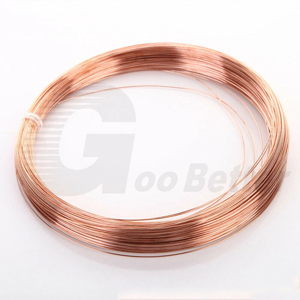 1Kg Pure Copper Wire 99.9% Round Solid Bare Uncoated Jewellery Craft Bonsai DIY