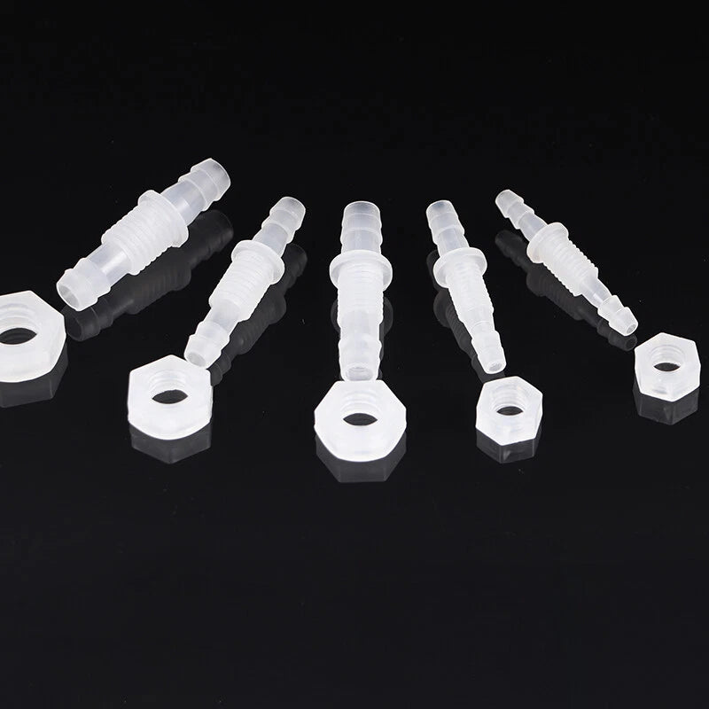 Plastic Barbed Bulkhead Fitting with Male Thread — Hose Tail Pipe Connector