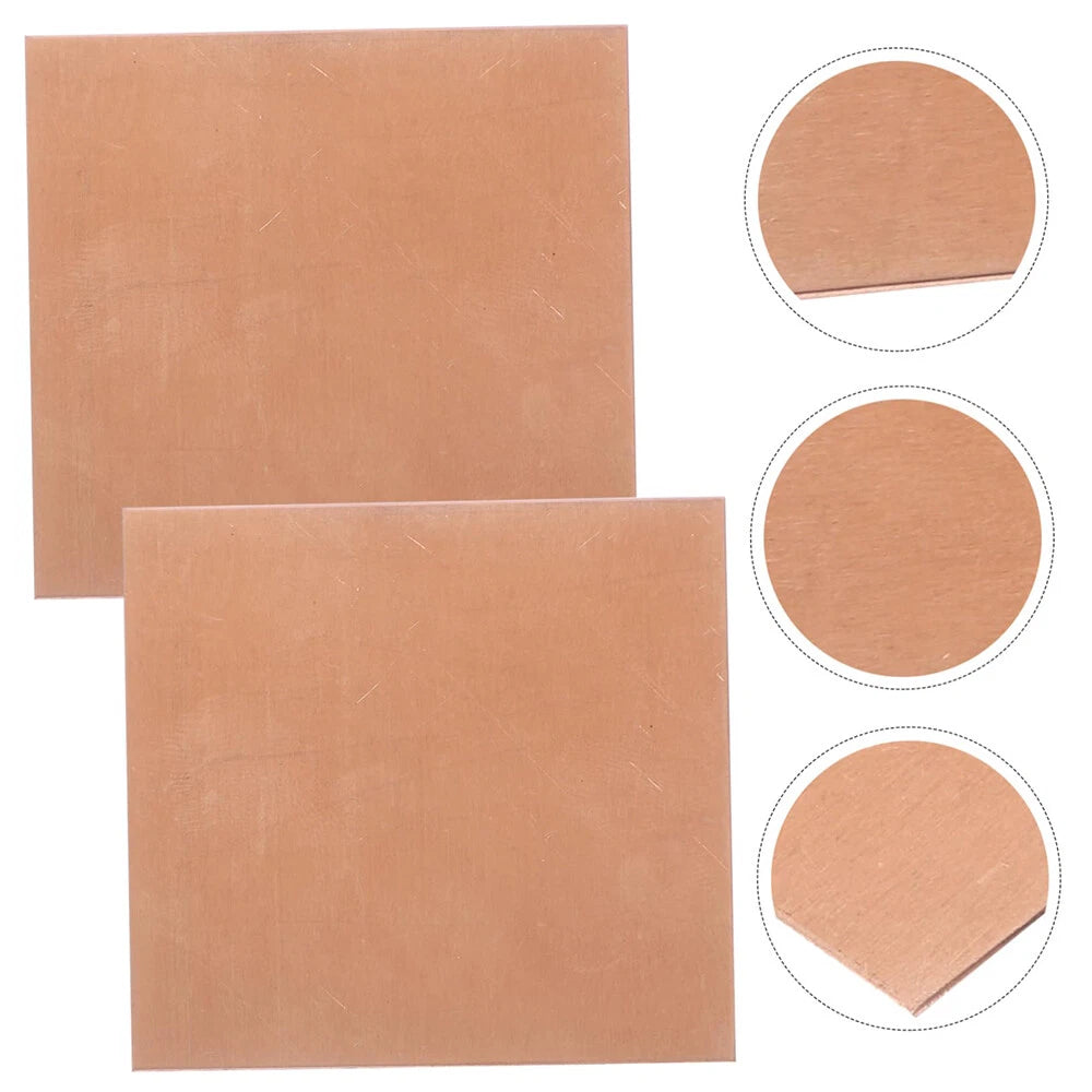 0.5mm to 4.0mm Thick T2 Pure Copper Plate/Sheet Copper Block Laser Cut Many Size