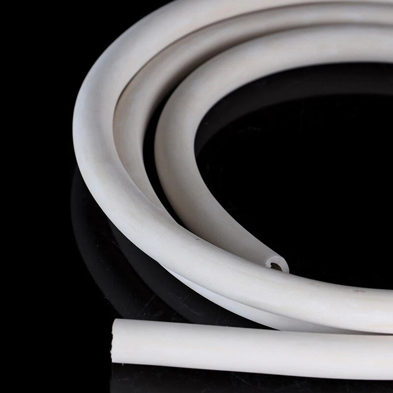 Flexible White Rubber Hose Pipe — Air, Water, Fuel, Petrol, Vacuum & Oil Tubing