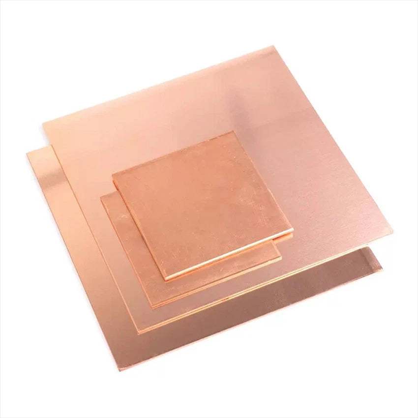 T2 99.9% Pure Copper Sheet Metal Sheet Flat Plate 0.3-6mm Thick, 10-600mm Length