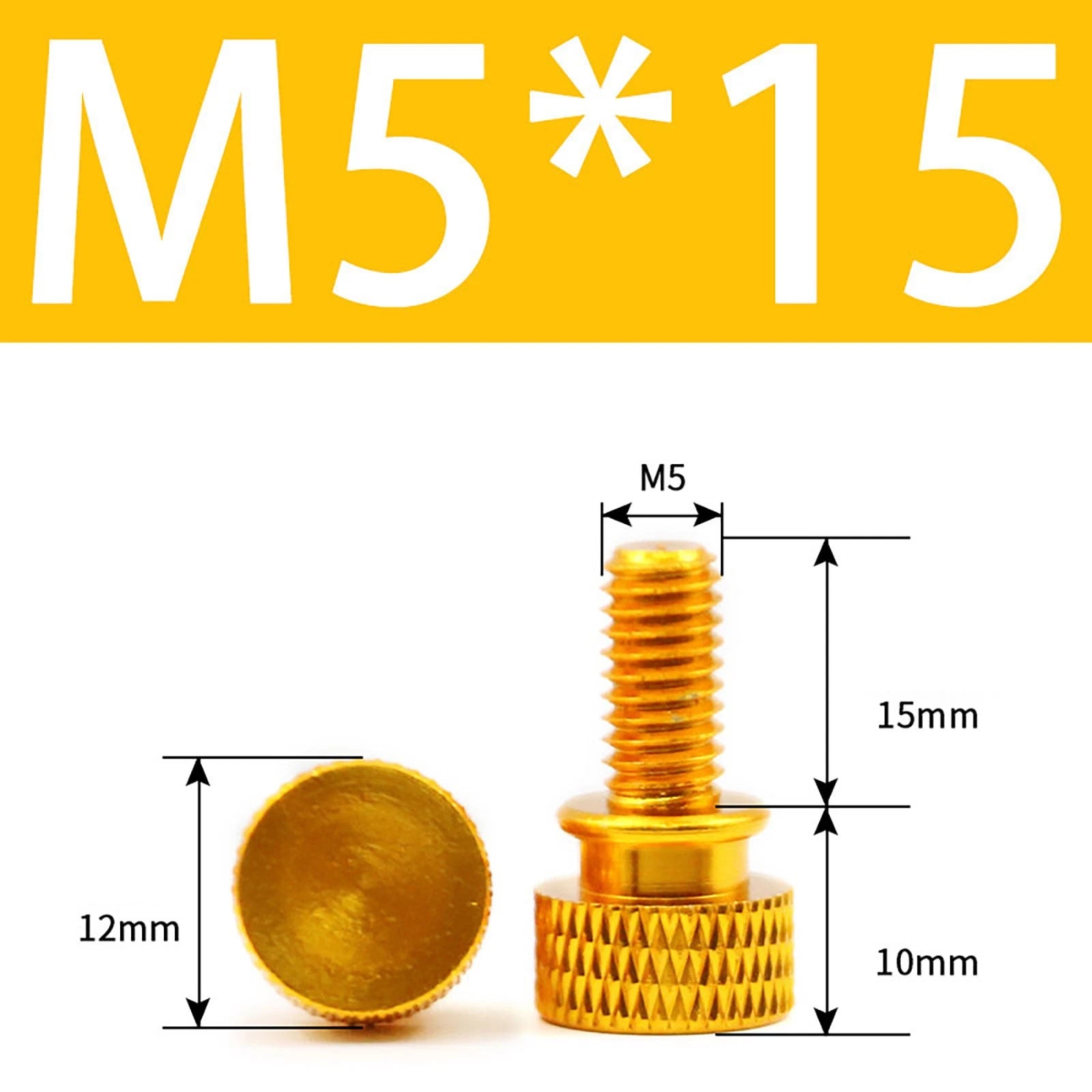 Aluminum Thumb Screws M5 M6 Knurled Hand Bolts Anodized PC Case Hobby DIY Stock