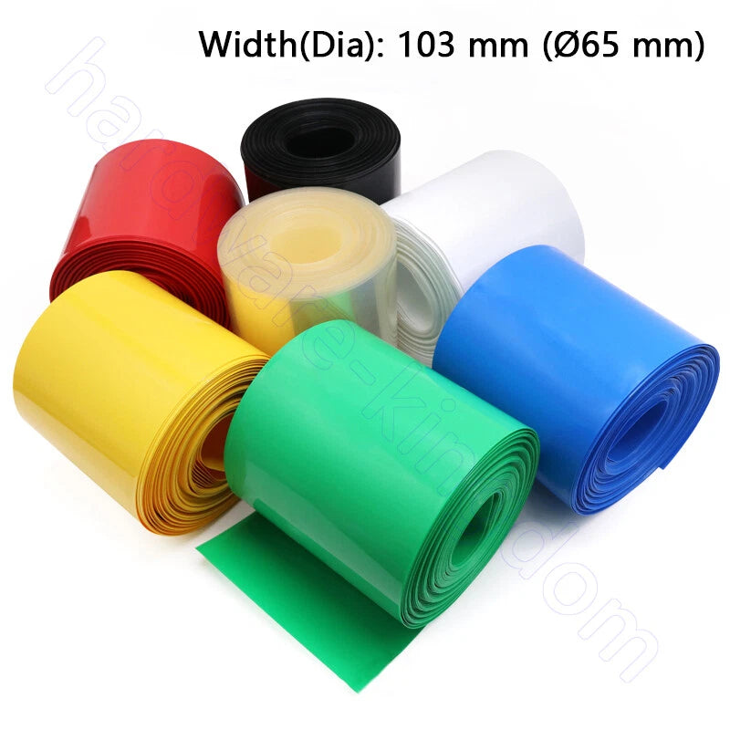 PVC Heat Shrink Tubing 7–130mm | RC Battery, LiPo, NiMH, NiCd Wire Wrap