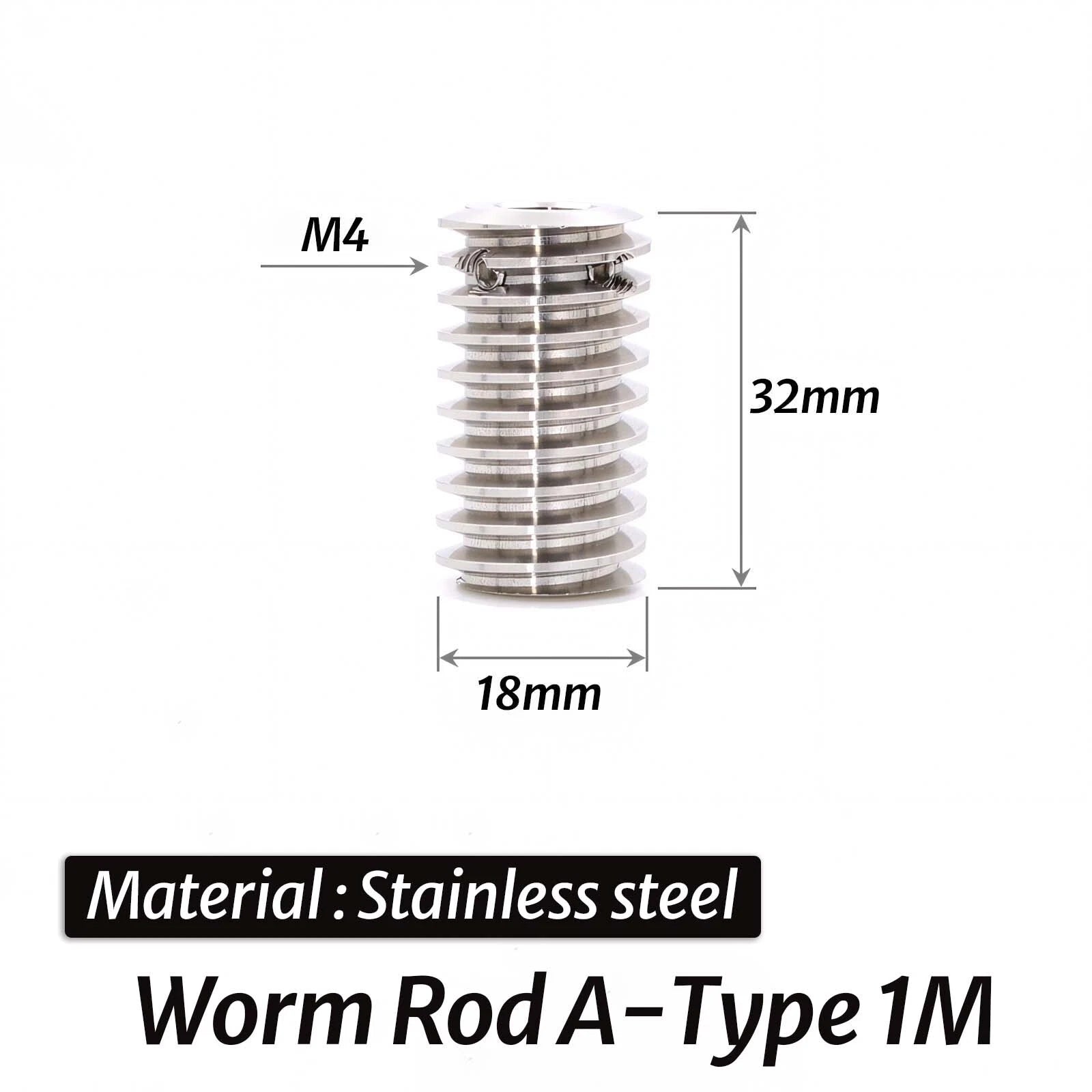 0.5/0.8/1/1.5 Module 20T to 60T Gear Copper Worm Wheel Gear & Worm Gear Shaft