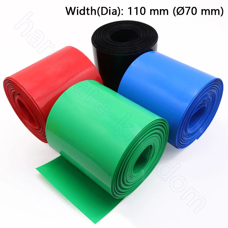 PVC Heat Shrink Tubing 7–130mm | RC Battery, LiPo, NiMH, NiCd Wire Wrap