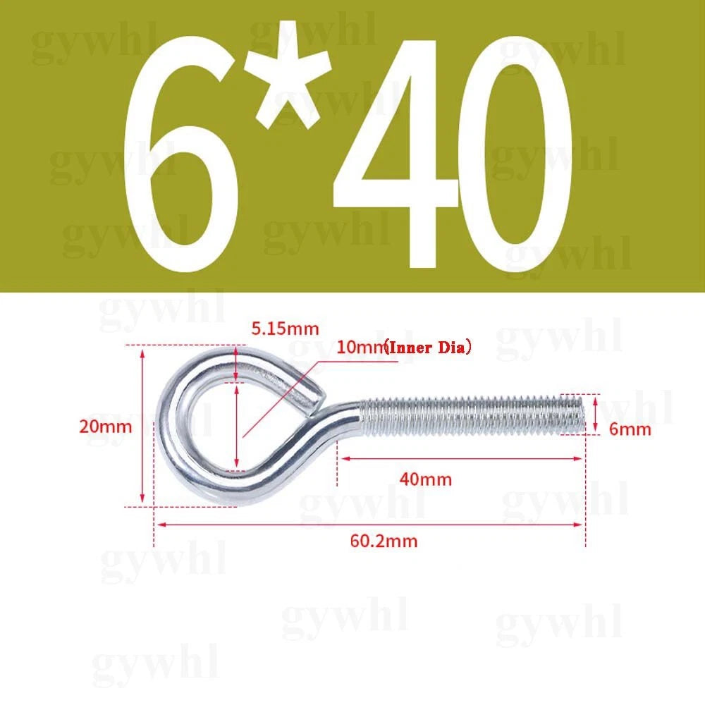 Galvanised Eye Screws Hooks Eye Bolts Closed Screws Rod Stainless Threaded Rings