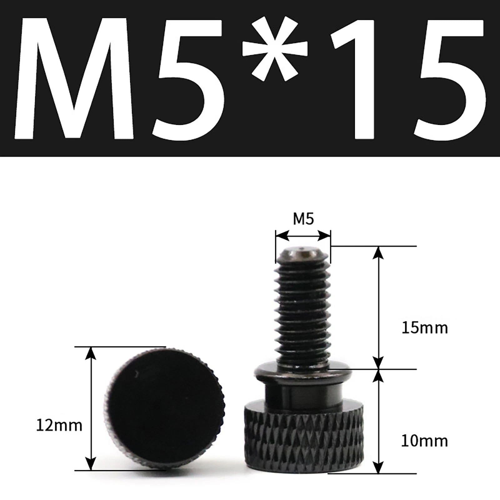 Aluminum Thumb Screws M5 M6 Knurled Hand Bolts Anodized PC Case Hobby DIY Stock