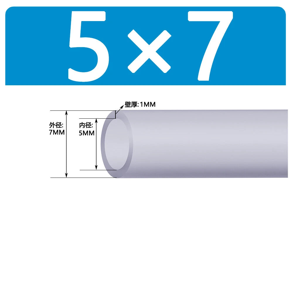 Food Grade Clear Silicone Tube Beer Milk Hose Pipe Soft Rubber ID 0.5mm - 38mm