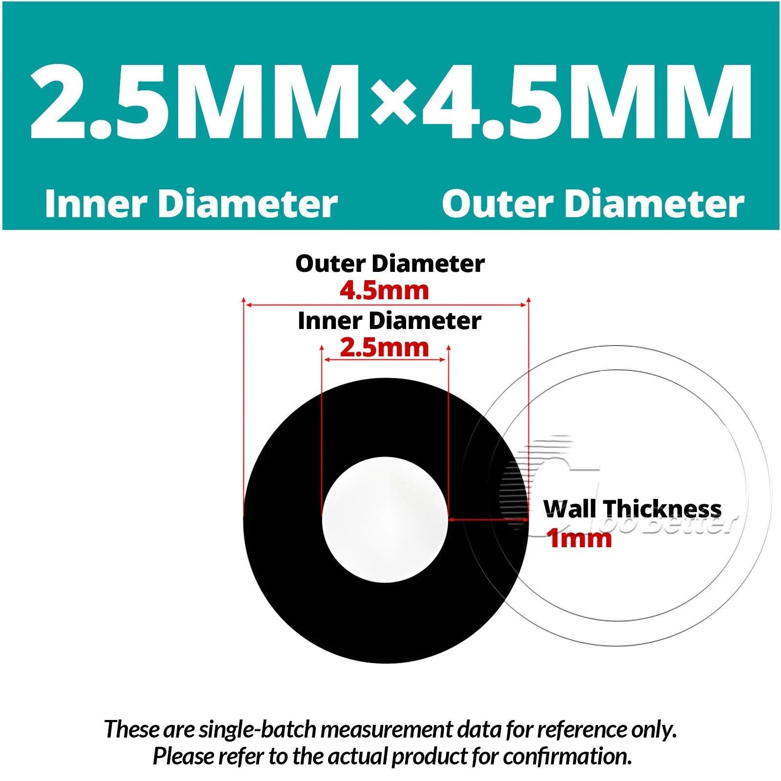 Black Silicone Rubber Tube – ID 0.5–60mm × OD 1–68mm Flexible Hose Pipe