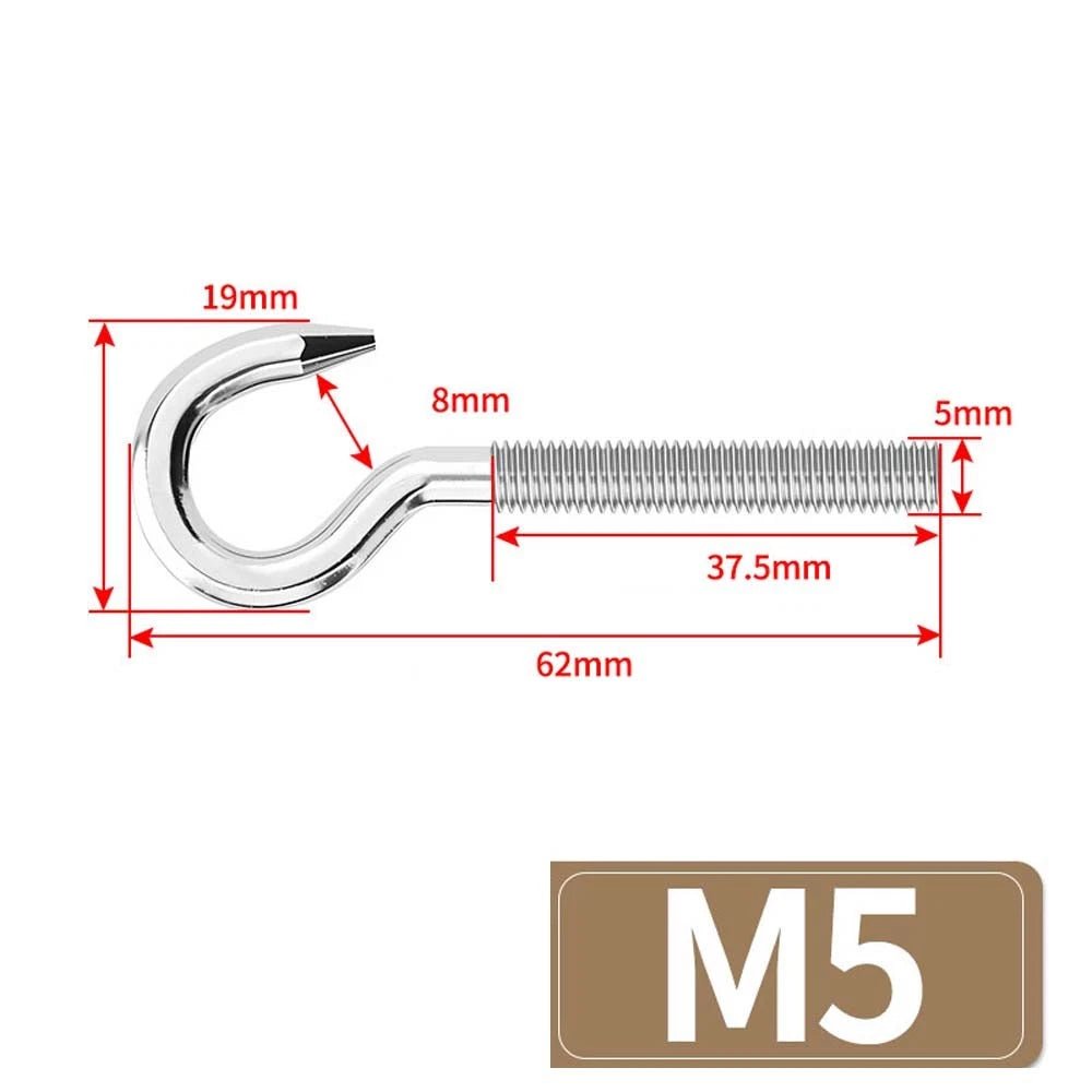 Metric Eye Bolt & Hook Screw — Stainless Steel, M4–M24, Standard & Left Hand Thread - HomeDIYer