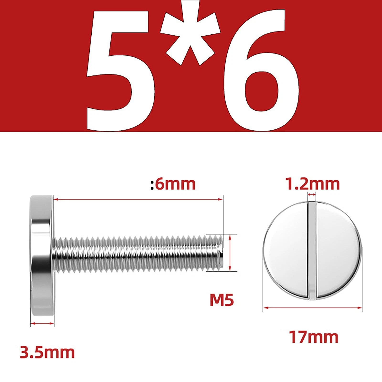 A2 Stainless Steel Slotted Large Head Machine Screws — Wide Pan Bolt DIN 921 | M2–M10