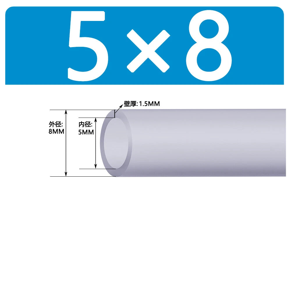 Food Grade Clear Silicone Tube Beer Milk Hose Pipe Soft Rubber ID 0.5mm - 38mm