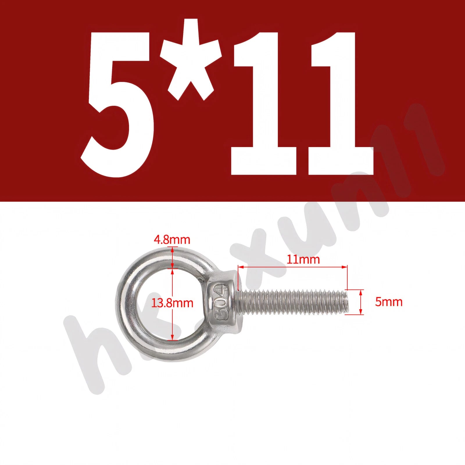 M3 M4 M5 M6 M8 M10 M12 TO M24 LIFTING EYE NUTS & BOLTS A2-304 STAINLESS STEEL