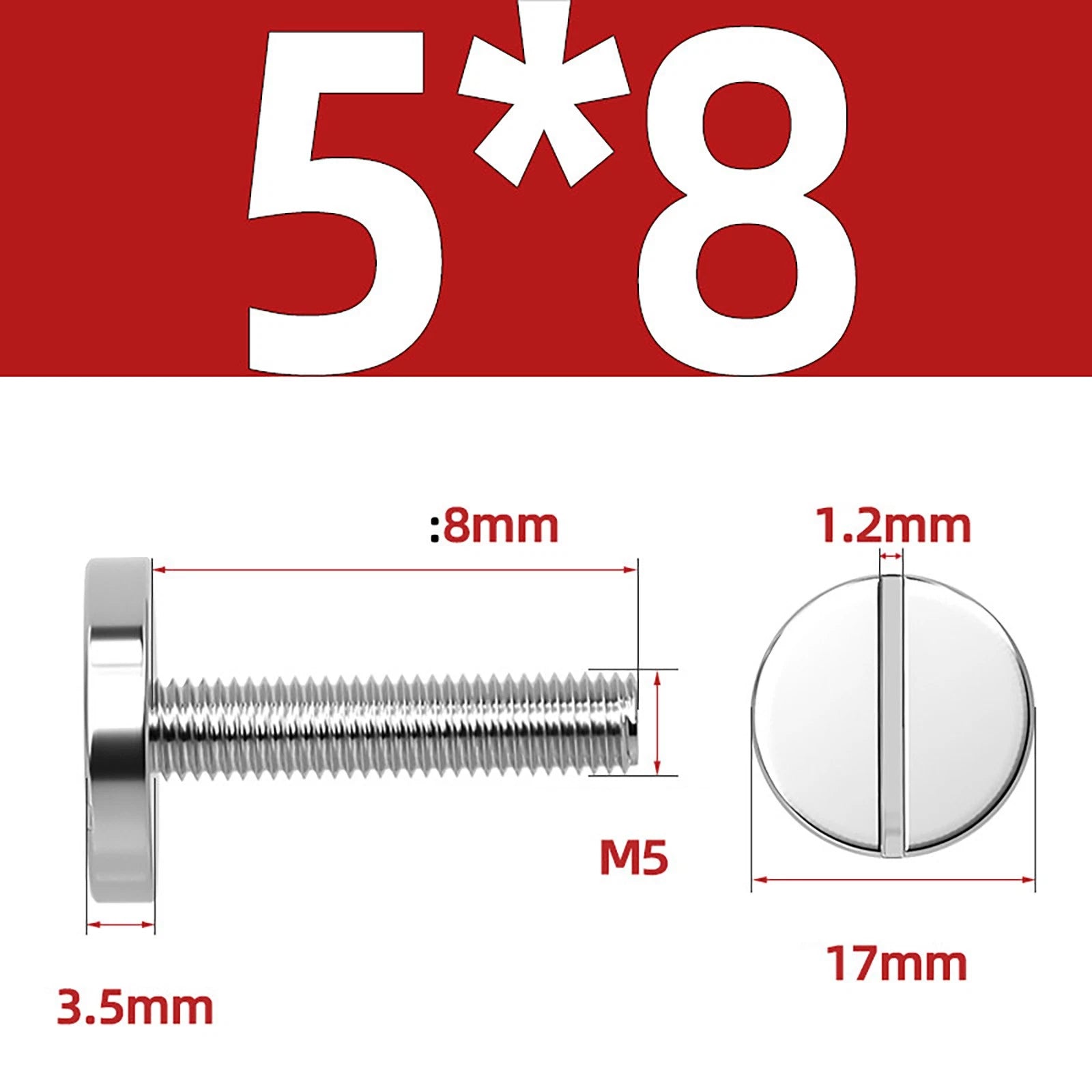 A2 Stainless Steel Slotted Large Head Machine Screws — Wide Pan Bolt DIN 921 | M2–M10
