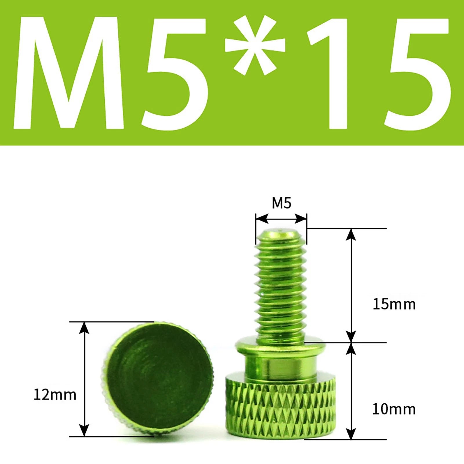 Aluminum Thumb Screws M5 M6 Knurled Hand Bolts Anodized PC Case Hobby DIY Stock