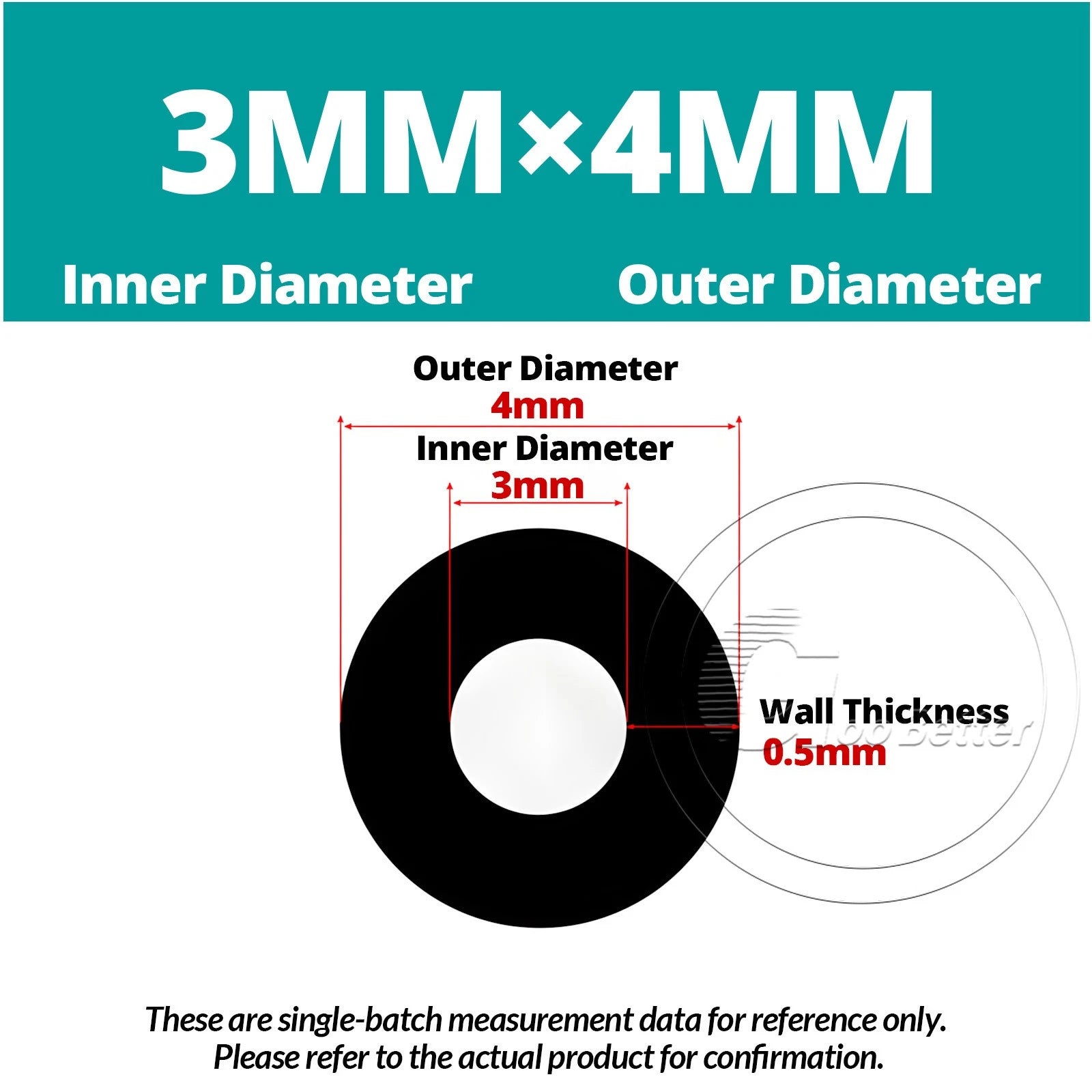Black Silicone Rubber Tube – ID 0.5–60mm × OD 1–68mm Flexible Hose Pipe