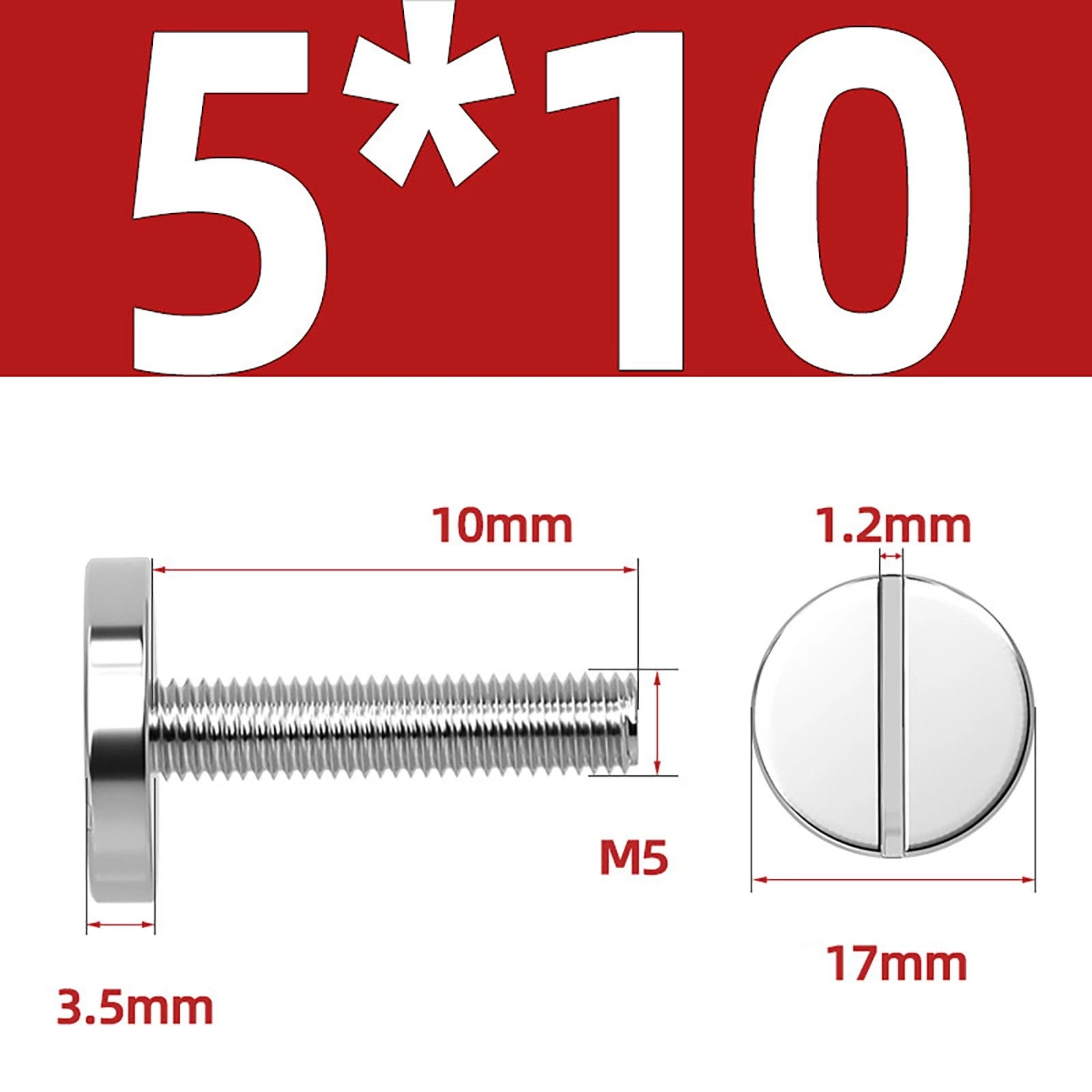 A2 Stainless Steel Slotted Large Head Machine Screws — Wide Pan Bolt DIN 921 | M2–M10