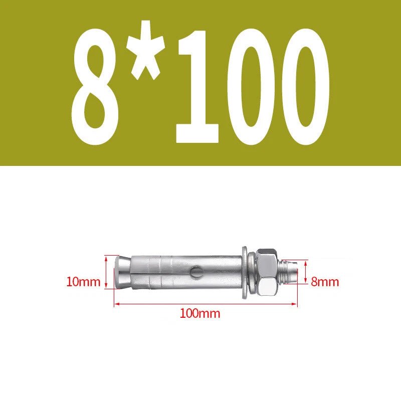 Hex Nut Expansion Sleeve Anchor Bolts — M6 to M20, Galvanized & Stainless Steel - HomeDIYer