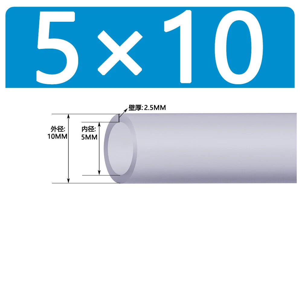 Food Grade Clear Silicone Tube Beer Milk Hose Pipe Soft Rubber ID 0.5mm - 38mm