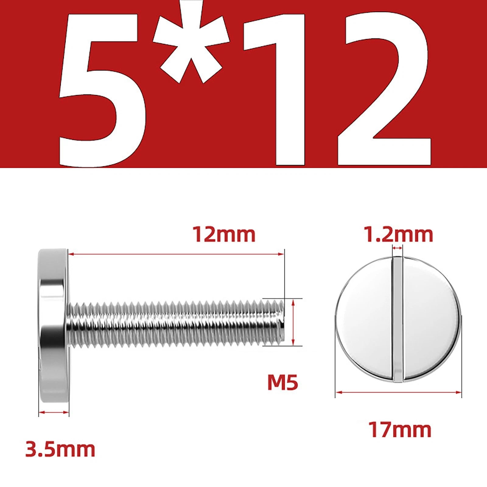 A2 Stainless Steel Slotted Large Head Machine Screws — Wide Pan Bolt DIN 921 | M2–M10