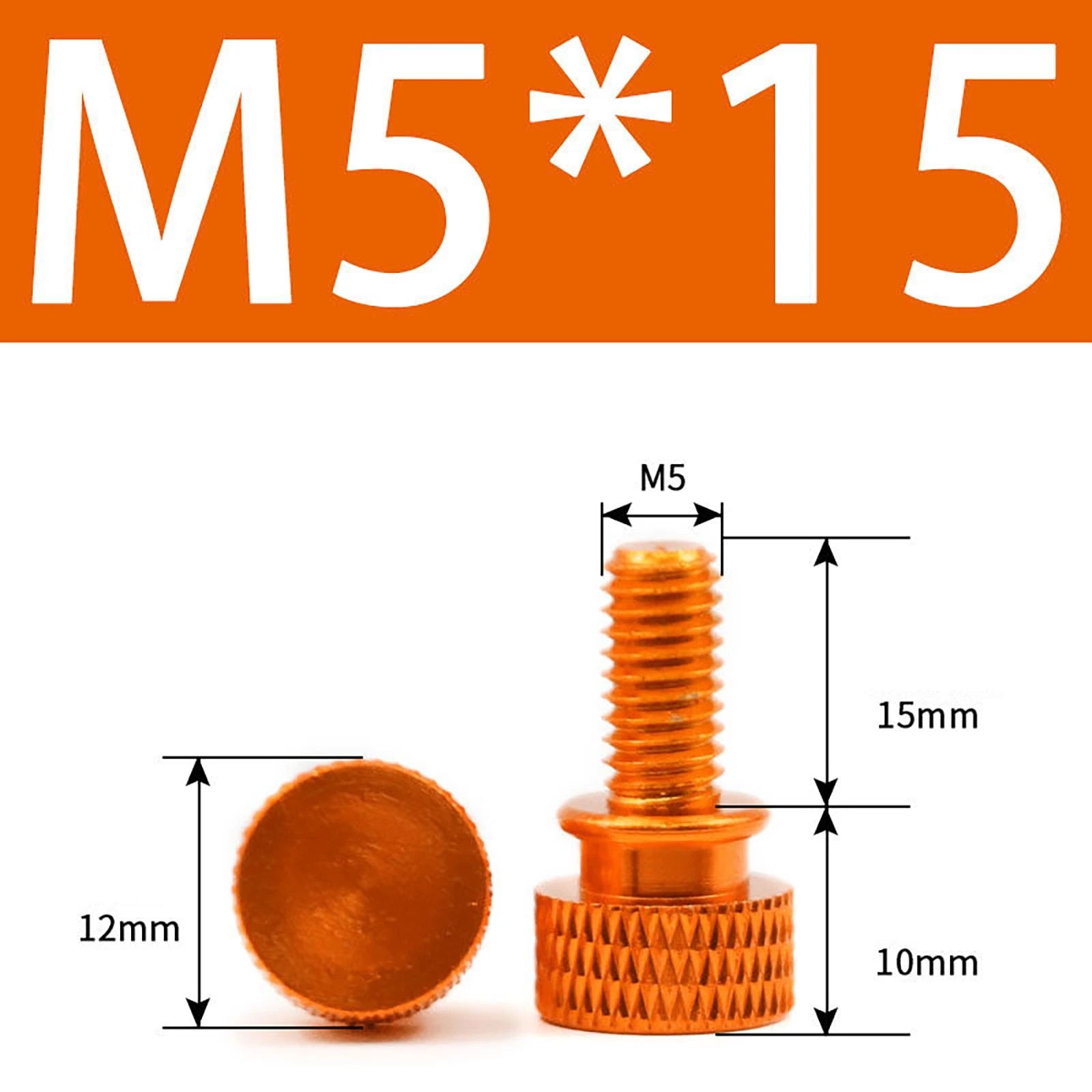 Aluminum Thumb Screws M5 M6 Knurled Hand Bolts Anodized PC Case Hobby DIY Stock