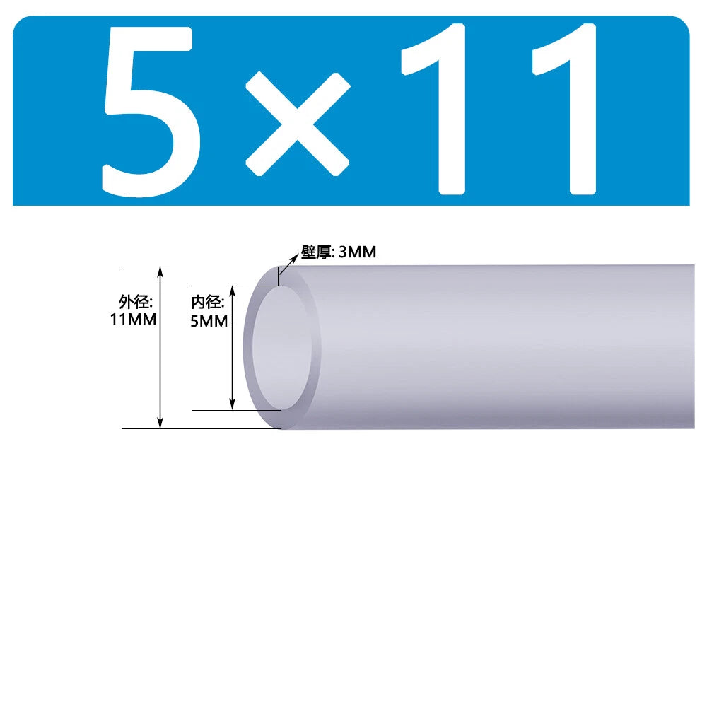 Food Grade Clear Silicone Tube Beer Milk Hose Pipe Soft Rubber ID 0.5mm - 38mm